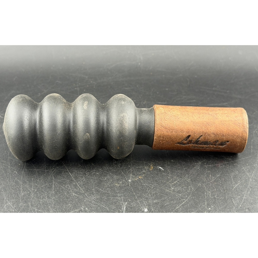 Vintage Lohman Game Calls-Squirrel Call, Wood and Ribbed Black, Waterfowl Hunter